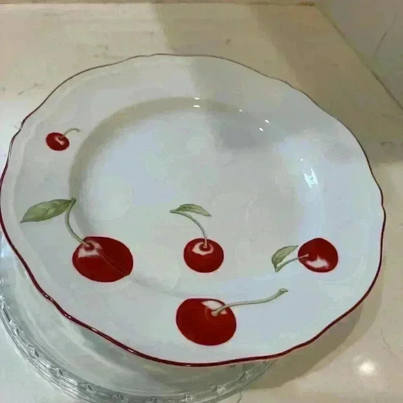 Richard Ginori Antico Cherry 10.5in Plate Dish Pre-Owned - Picture 10 of 14